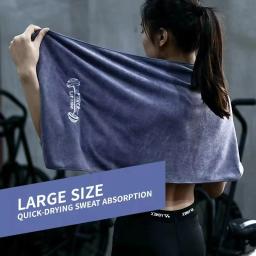 Toalha de microfibra, Toalha Fitness para Esportes, Equipamento de ginástica de secagem rápida, Toalha antiderrapante, Toalhas de piscina, 42x95cm - Image 4