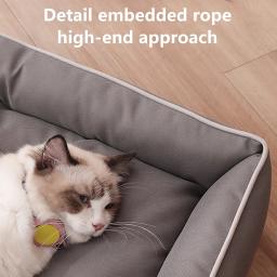 Impermeável Pet Bed, 600D Oxford Cloth, Dogs Mat, Enchimento de Algodão PP Espessado Suave, Resistente à mordida, Acessórios para animais - Image 4