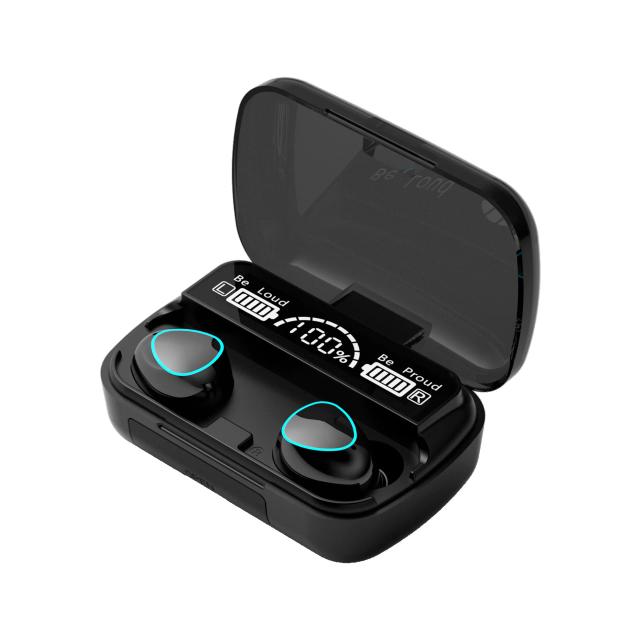 M10 Fone de Ouvido Bluetooth Sem Fio Som de Alta Qualidade para Esportes e Jogos com Power Bank