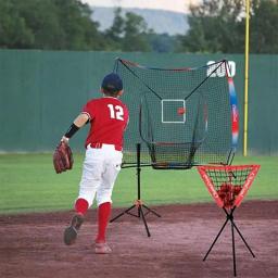 Baseball portátil Backstop Net, Rede De Prática De Beisebol, Batendo Pitching, Rede De Treinamento De Rebatidas, acessórios de beisebol - Image 5