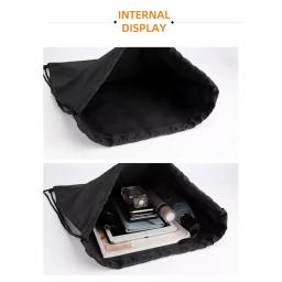 Mochila esportiva com cordão para homens e mulheres, grande capacidade, academia, natação, praia, basquete, fitness, viagem, ao ar livre, mochila - Image 4