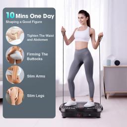 Máquina de exercício de placa vibratória de alta qualidade, capacidade de 300-400 lbs, plataforma vibratória de treino de corpo inteiro para drenagem linfática - Image 2