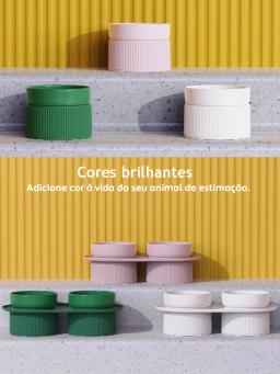 Luxo Comedouro elevado em cerâmica para pet gatos cachorros Vasilha Bebedouro Bacia de alimento para cachorro Tigela porcelana alto Pote de ração para gato cães alimentador produto acessorios coisas Pratos de animais - Image 6