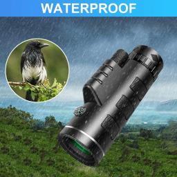 Telescópio monocular poderoso portátil, alta definição, binóculos zoom, titular smartphone, caça, camping ferramenta, 80x100 - Image 5