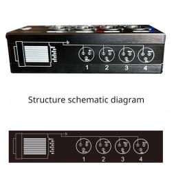 Extensor de cabo multi-rede, 4 canais, áudio XLR, extensor, transceptor para palco ao vivo, áudio, 1 par - Image 6