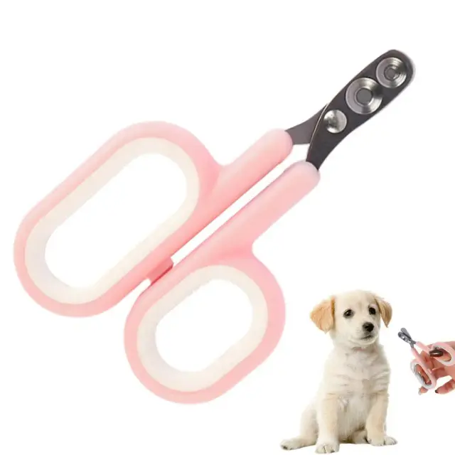 Aparador de Unhas Profissional para Pequenos Animais: Cortador e Tesoura Redonda com Design Anti-Júri para Cães