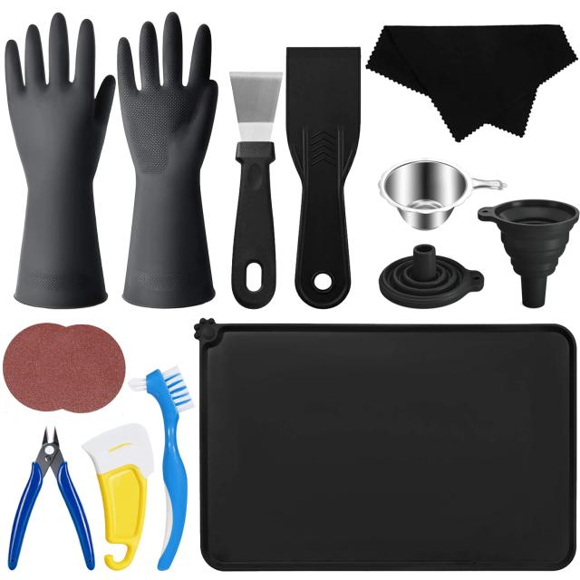 Kit Completo com 46 Ferramentas para Impressão 3D - Inclui Ferramenta de Deburr e Saco de Armazenamento para Limpeza Eficiente