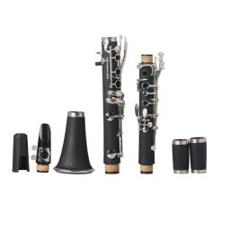 Clarinete de 17 teclas b-flat para crianças, instrumento com peças, para iniciantes, aprendizagem de música, aprendizagem, ensino, sopros - Image 5