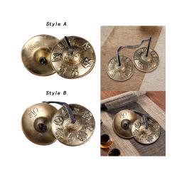 Pratos tibetanos Tingsha, decoração leve para família e amigos, instrumento de percussão, sinos de meditação, 6,5 cm - Image 4