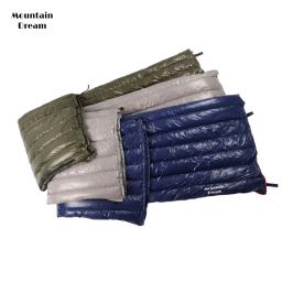 Mountaindream-acampamento ao ar livre e caminhadas saco de dormir portátil, envelope quente, 90% ganso baixo, 200x73, 3 estações - Image 2