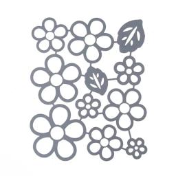 Molde corte metal com folhas e flores, estêncil para scrapbooking, álbum diy, carimbo, cartão papel, gravação - Image 4