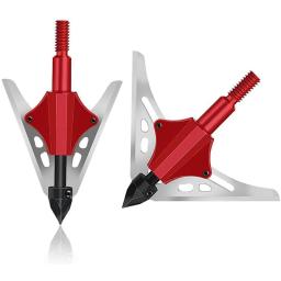 Spring Slide Blade Broadheads para Caça, Mecânico Compatível com Besta e Arco Composto, 2 Mola, 6 Pcs - Image 3