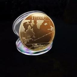 Moedas Colecionáveis Medalha De Incidente Lembrança para Casa Coleção De Arte Banhado A Ouro Moeda Navio Titanic Moedas Comemorativas - Image 1
