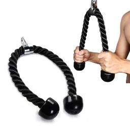 70cm tríceps corda fitness casa ginásio pulldown máquina lidar com bíceps tríceps volta ombro exercitador muscular - Image 5