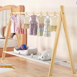Cabide de madeira maciça para pet, armazenamento de roupas, guarda-roupa para cachorro e gato, cabide pequeno - Image 3