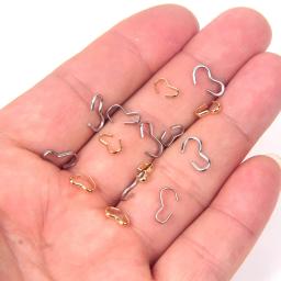 50 peças de aço inoxidável 8 3 formatos fechos conectores para fazer jóias diy colar pulseira ganchos descobertas suprimentos atacado - Image 2