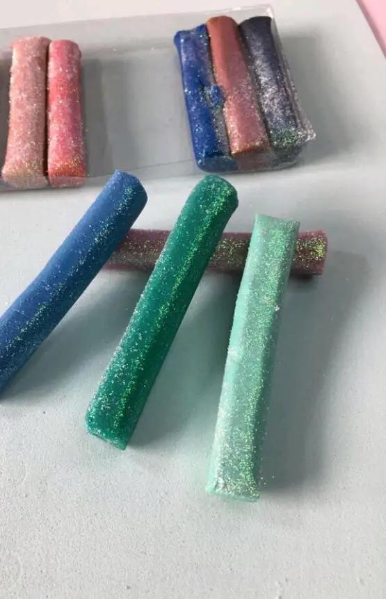 Conjunto Diversão Brilhante: 6 Massinhas de Modelar com Glitter para Crianças
