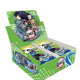 Novo anime demônio slayer caixa de cartões passatempo coleção tcg jogando jogo kamado tanjirou kamado nezuko cartão de personagem - Image 4