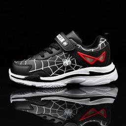 Tênis esportivos de couro PU para meninos, tênis de luxo para crianças, sapatos casuais para meninos, nova moda, 2023 - Image 2