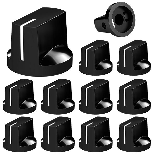 Botões de Pedal com Parafuso de Ajuste para Guitarra Elétrica - 10 Peças de 6.35mm para Efeitos AMP Davidson 1510