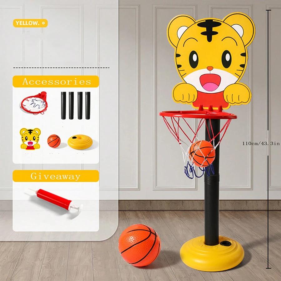 Mini Cesta de Basquete Ajustável para Crianças com Bola