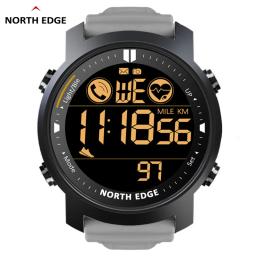 NORTH EDGE-Relógio Inteligente Impermeável para Homens, Monitor de Freqüência Cardíaca, 50m, Natação, Corrida, Esportes, Pedômetro, Cronômetro, Smartwatch, Android, IOS - Image 1