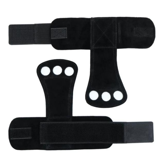 Protetor de Pulso de Couro para Treino - Luvas Esportivas Crossfit com Proteção de Palma e Alça de Elevação, 1 Par