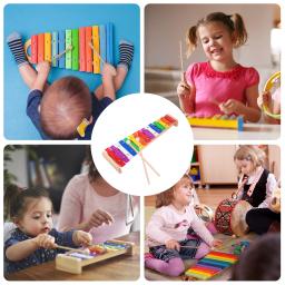 Xilofone Percussão Xilofone para crianças, brinquedo musical para crianças, instrumento educacional infantil precoce, piano para crianças, 15 notas - Image 3