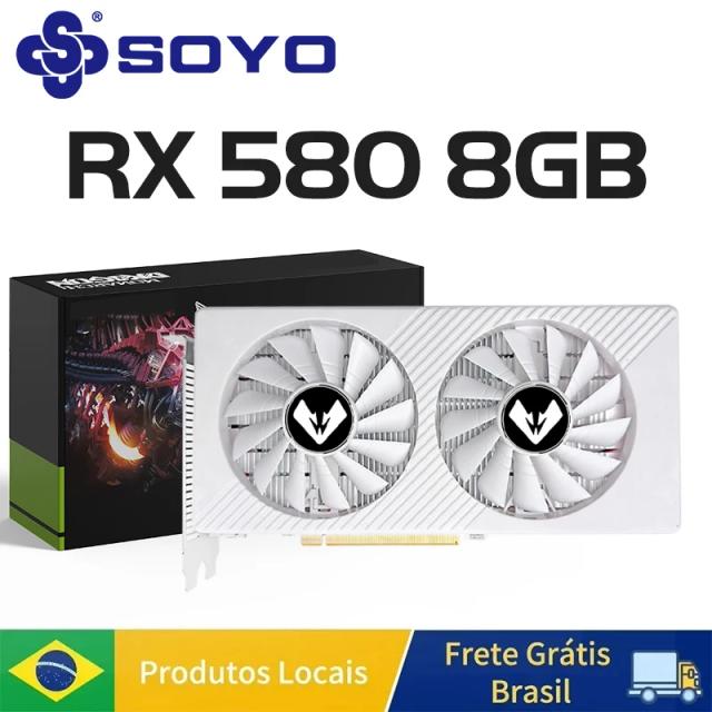 Soyo Placa de Vídeo AMD Radeon RX580 2048SP 8GB GDDR5