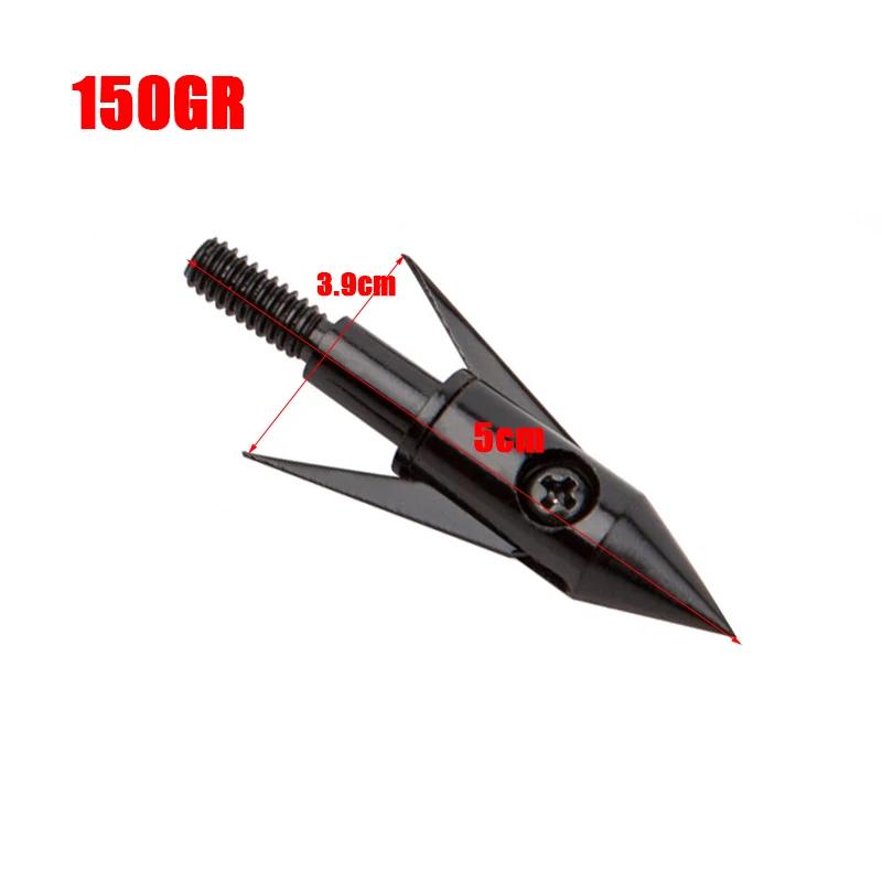 3 Pçs/set Multi-Estilo de Flechas de Caça 100-Grão-125-Grão Substituível Tiro E Pesca Setas Para O Composto Arcos Bestas - Image 1