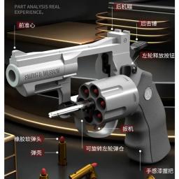 Pistola automática para crianças e adultos, pistola mecânica de brinquedo contínua, bala de dardo macia, brinquedo CS ao ar livre, roda esquerda, ZP5 357 - Image 1