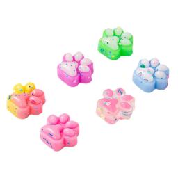 10 pçs mini bonito gato garra de pelúcia pitada diversão colorido halloween festa de natal pacote enchimentos para redução de pressão estilo dos desenhos animados - Image 6