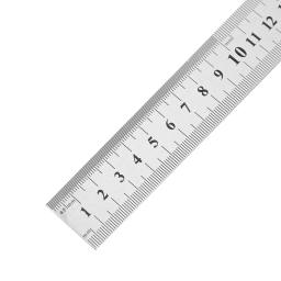 Metal escala de aço inoxidável régua reta medição artigos de papelaria desenho acessório mão ferramenta escola material de escritório - Image 6