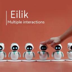 Eilik robô inteligente brinquedos de mesa ai interação emocional companheiro brinquedo para animais de estimação presentes para brinquedo de mesa toque intra-ativo inteligente robô para animais de estimação - Image 4