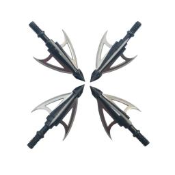 10 pçs 100 grão tiro com arco 3 fix lâmina broadhead aço ponta de seta dicas parafuso-na cabeça de seta para caça acessórios de tiro - Image 2