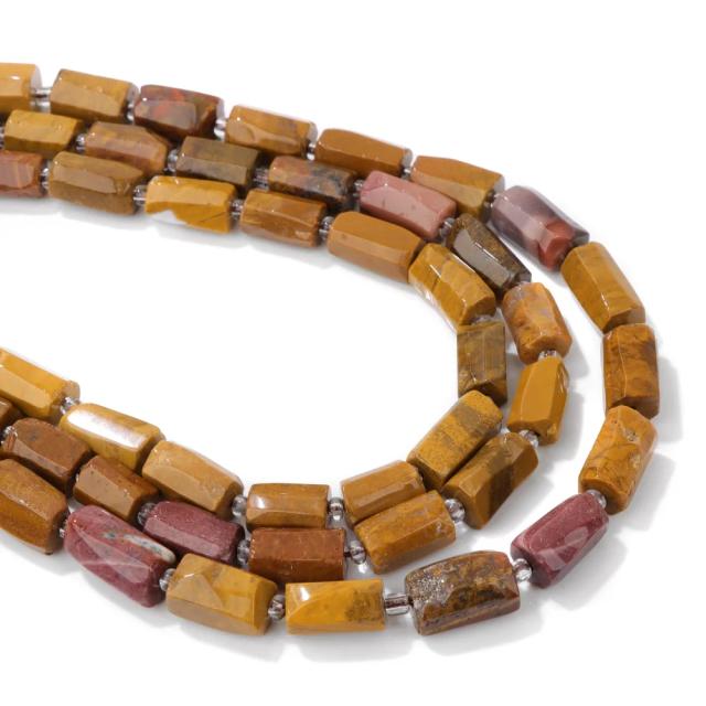 Contas Facetadas de Pedra Natural para Moda DIY: Gemas Irregulares de Olho de Tigre, Ágatas e Rodonita