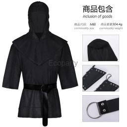 Fato de Cosplay com Braçadeiras e Cinto Masculino, roupas para Adulto, Renascentista, Medieval, Nobre Cavaleiro, Trajes Cruzados - Image 4