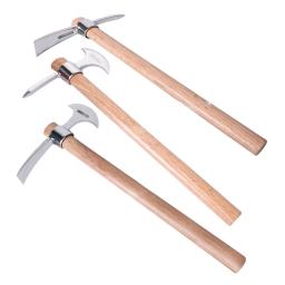 Picareta de aço inoxidável portátil multiuso resistente jardinagem mattock para subir capina ao ar livre escavação acampamento - Image 2