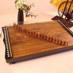 Instrumentos de Cordas Portáteis para Iniciantes, Exercitador de Dedos Profissional para Crianças e Adultos, 21 Cordas Acessórios Guzheng - Image 1