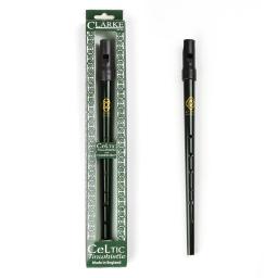 Clarke tradicional flauta, verde escuro, D chave apito, Irish instrumento musical, instrumento de sopro - Image 1