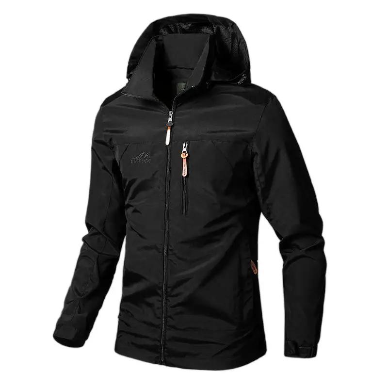 Homens jaquetas corta-vento à prova dwaterproof água militar casaco com capuz masculino novas jaquetas de combate outono ao ar livre caminhadas ciclismo bombardeiro outwear - Image 1