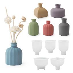 Silicone Vaso Artesanato Ornamentos, Aromaterapia DIY, Gesso Concreto, Cimento Molde De Garrafa De Perfume, Molde De Resina Epóxi, Decoração De Casa - Image 5