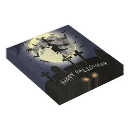 Guardanapos de festa temática 2-Ply Halloween, Placemats de papel decorativo, série bruxa, criativo assustador, novo, 33x33cm, 20 unidades por pacote - Image 4