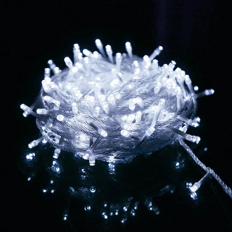 Luzes LED impermeáveis para férias, luz de fadas, guirlanda de árvores, iluminação exterior do Natal, 24V-31V, 100m, 50m, 30m, 20m, 10m - Image 1
