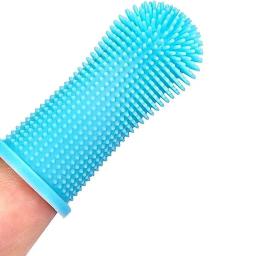 Silicone Dog Finger Toothbrush, Pet Dentes Ferramentas de limpeza para gatos Filhotes, Extra Macio, Suprimentos de cuidados dentários, 360 graus - Image 1