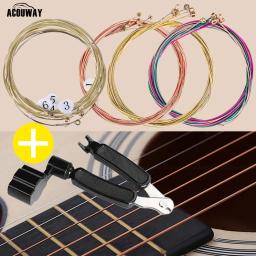 Conjunto de cordas para violão, acessórios para instrumentos musicais, 6 peças - Image 1
