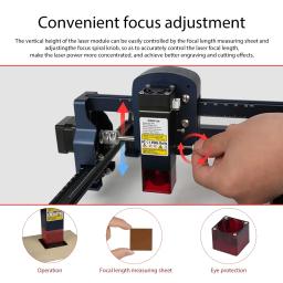 DIMIFUN-D9 portátil Mini corte a laser e gravura máquina-ferramenta, 0.06mm precisão comprimida local, área de trabalho 130*130mm, 4.5W - Image 5