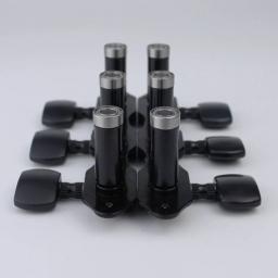 Afinador de guitarra acústica clássica Tuning Keys, Pegs de aço, cabeças de máquina, preto, 1 conjunto - Image 3
