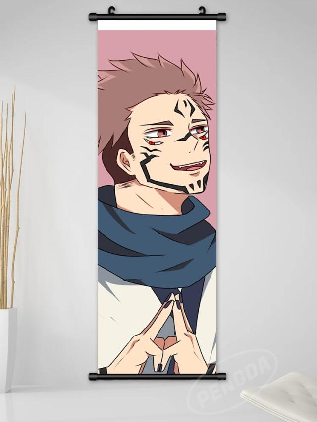 Impressionantes Impressões de Jujutsu Kaisen: Arte de Gojo Satoru e Ryomen Sukuna para Decorar Seu Lar com Estilo Anime