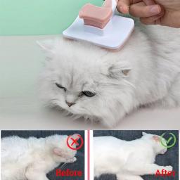 Escova de agulha para animais de estimação, depilação, auto limpeza, beleza, cuidados com a pele, ferramenta de massagem, acessórios para cães, gato e cachorro - Image 6